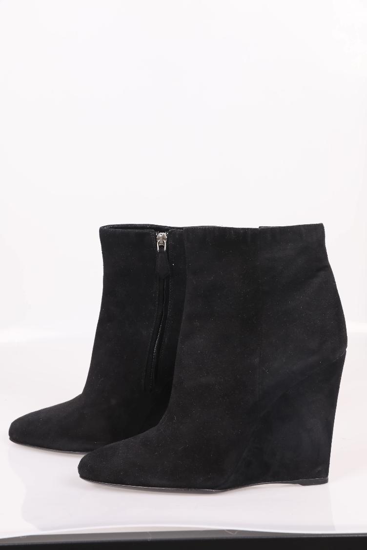 Ankle Wedge Boots, Absatz: 12cm